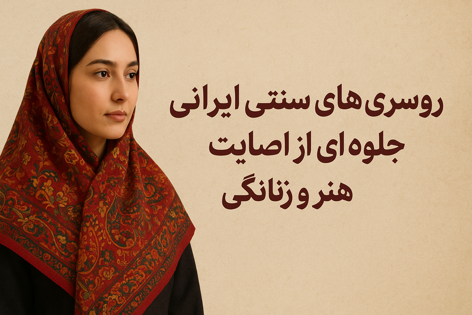 روسری‌های سنتی ایرانی؛ جلوه‌ای از اصالت، هنر و زنانگی